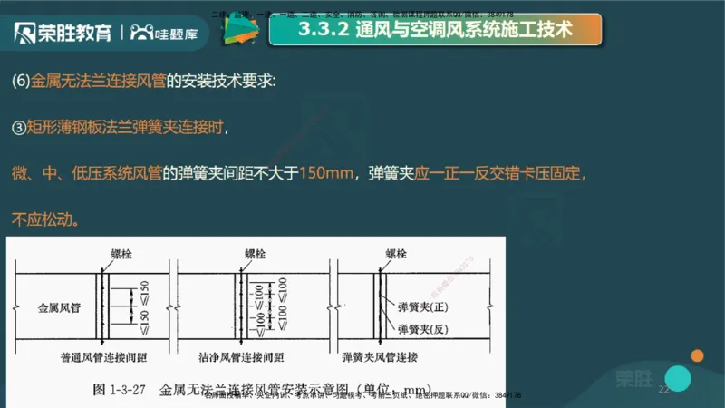 3.3通风与空调工程施工技术2（PPT版）_2026年一级建造师_2026年一建机电_2025年一建机电SVIP_02-基础精讲✿高端面授✿深度强化_12-机电《教材精讲班》王峰RS推荐_讲义