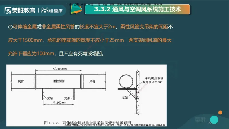 3.3通风与空调工程施工技术2（PPT版）_2026年一级建造师_2026年一建机电_2025年一建机电SVIP_02-基础精讲✿高端面授✿深度强化_12-机电《教材精讲班》王峰RS推荐_讲义
