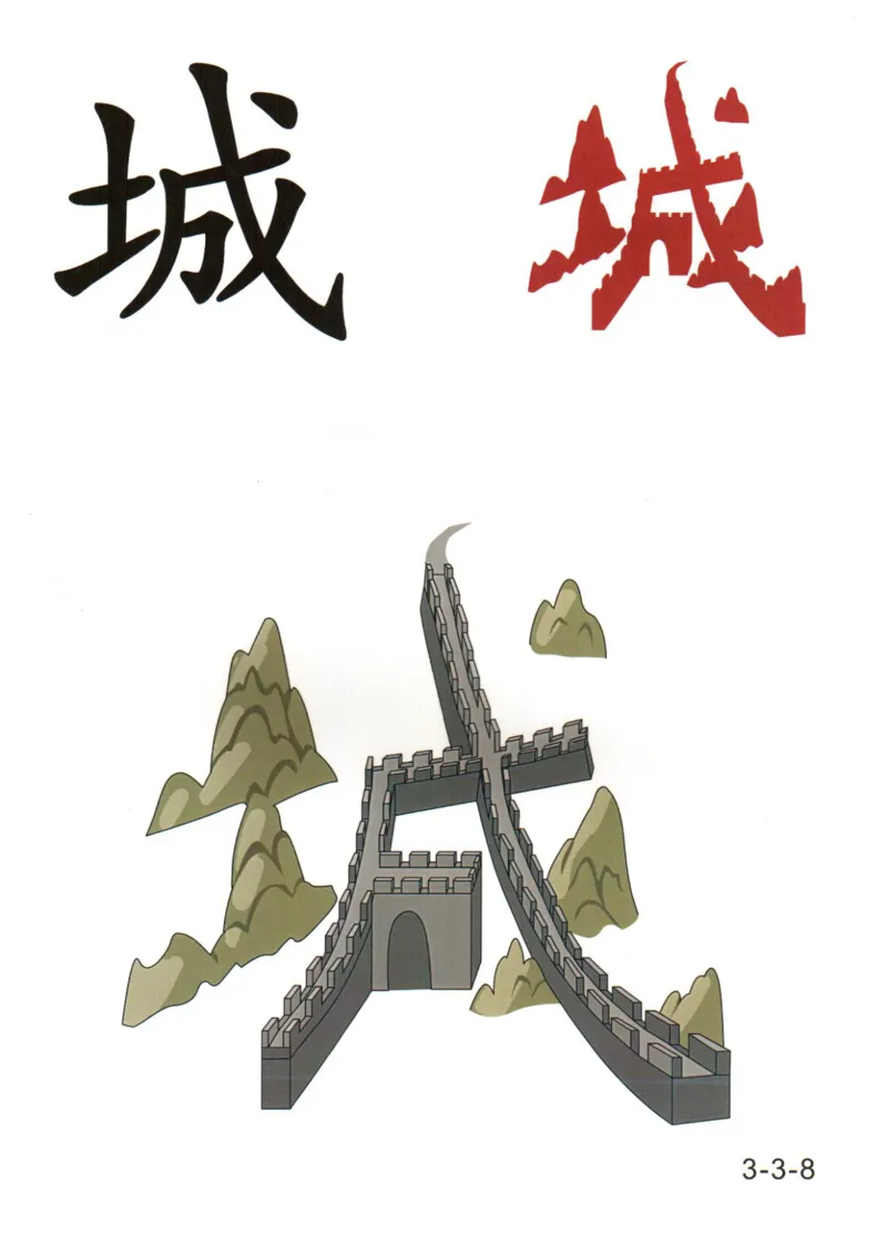 识字看图识字记忆闪卡-第三集_幼小语数英专项资料_幼小语文专项