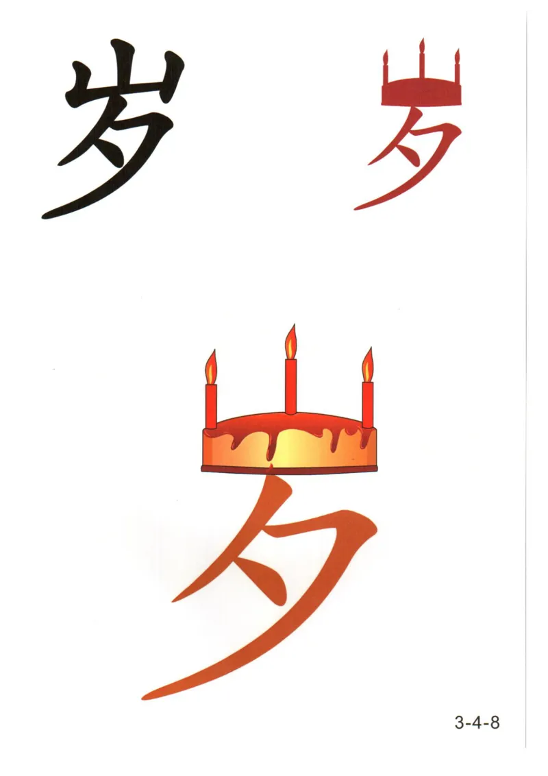 识字看图识字记忆闪卡-第三集_幼小语数英专项资料_幼小语文专项