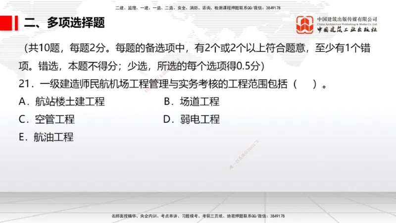 09.25一建《民航》考后估分课_2026年一级建造师_2026年一建民航_2026年一建民航SVIP_2026一建民航SVIP_03-习题精析✿实战特训✿模考通关_讲义