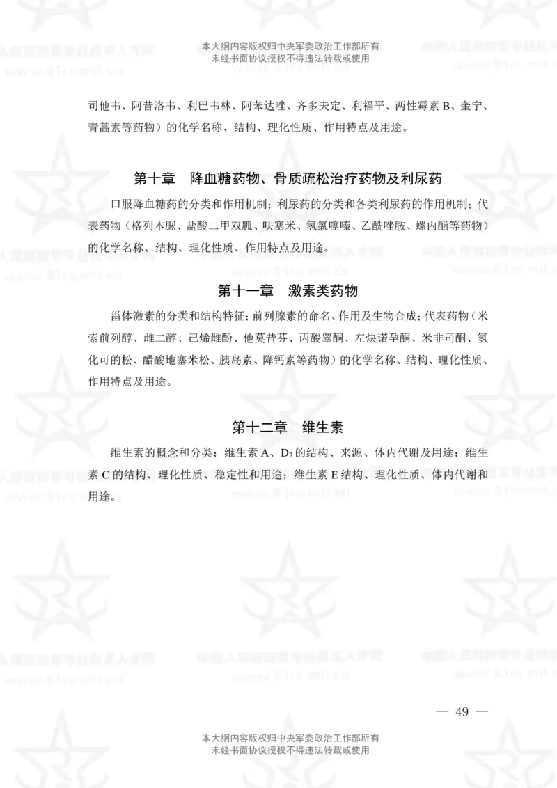 18、药学专业科目考试大纲_军队文职(1)_08.备考分数线等信息_新版军队文职考试大纲