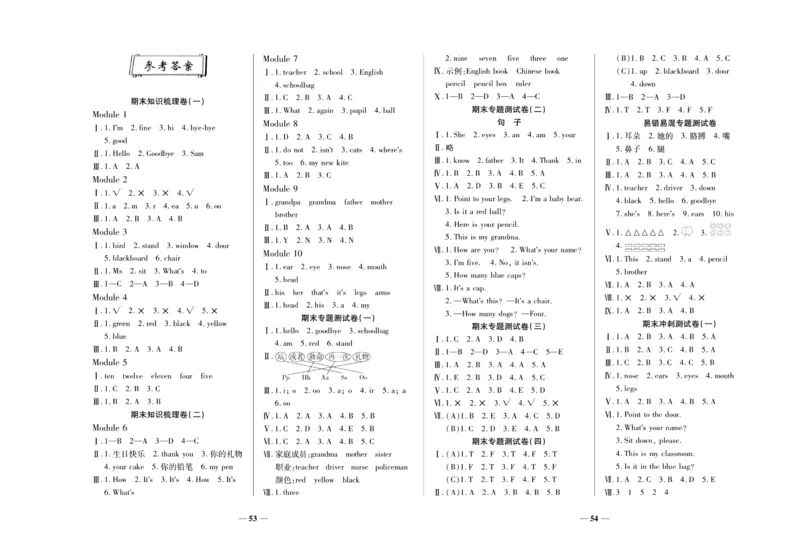 聚优《期末冲刺100分》三年级上册英语外研版_2024年人教版小学数学一二三四五六年级上册下册期中期末试a0747_小学全科《同步练习+精品试卷》打包下载（1-6年级单元月考期中期末试卷）
