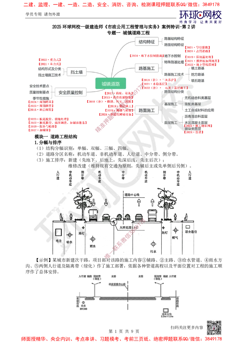 02.2025一建市政案例特训-第2讲-道路（1）_2026年一级建造师_2026年一建市政_2025年一建市政SVIP_04-冲刺串讲✿考点强化✿小灶集训_21-市政《案例特训班》李莹HQ