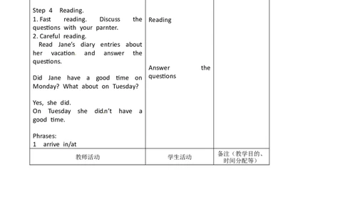 八年级英语教案：Unit1_Where_did_you_go_on_vacation？5_初中英语新版_最新人教版英语八年级上册_老版（含有参考价值）_01教案人教版初中英语八上（多版本）易提分旗舰店