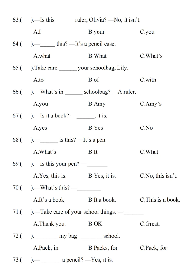 24年三上英语满分语法专项练习_3年级小红书最新热门资料