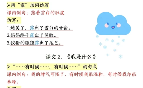 二年级上册语文全册重点句子仿写(1)_1-6年级语文仿写_二年级上册语文仿写句子+练习(1)