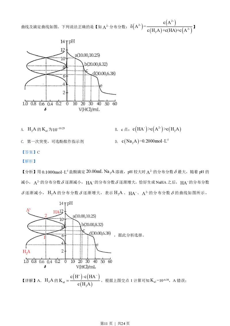 2021年高考化学试卷（辽宁）（解析卷）_历年高考真题合集_化学历年高考真题_新&middot;PDF版2008-2025&middot;高考化学真题_化学（按试卷类型分类）2008-2025_自主命题卷&middot;化学（2008-2025）(1)