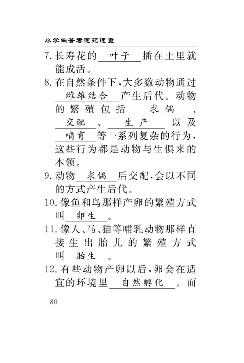苏教版科学四年级下册速记速查_2024年人教版小学数学一二三四五六年级上册下册期中期末试a0747_小学全科《同步练习+精品试卷》打包下载（1-6年级单元月考期中期末试卷）_小学科学