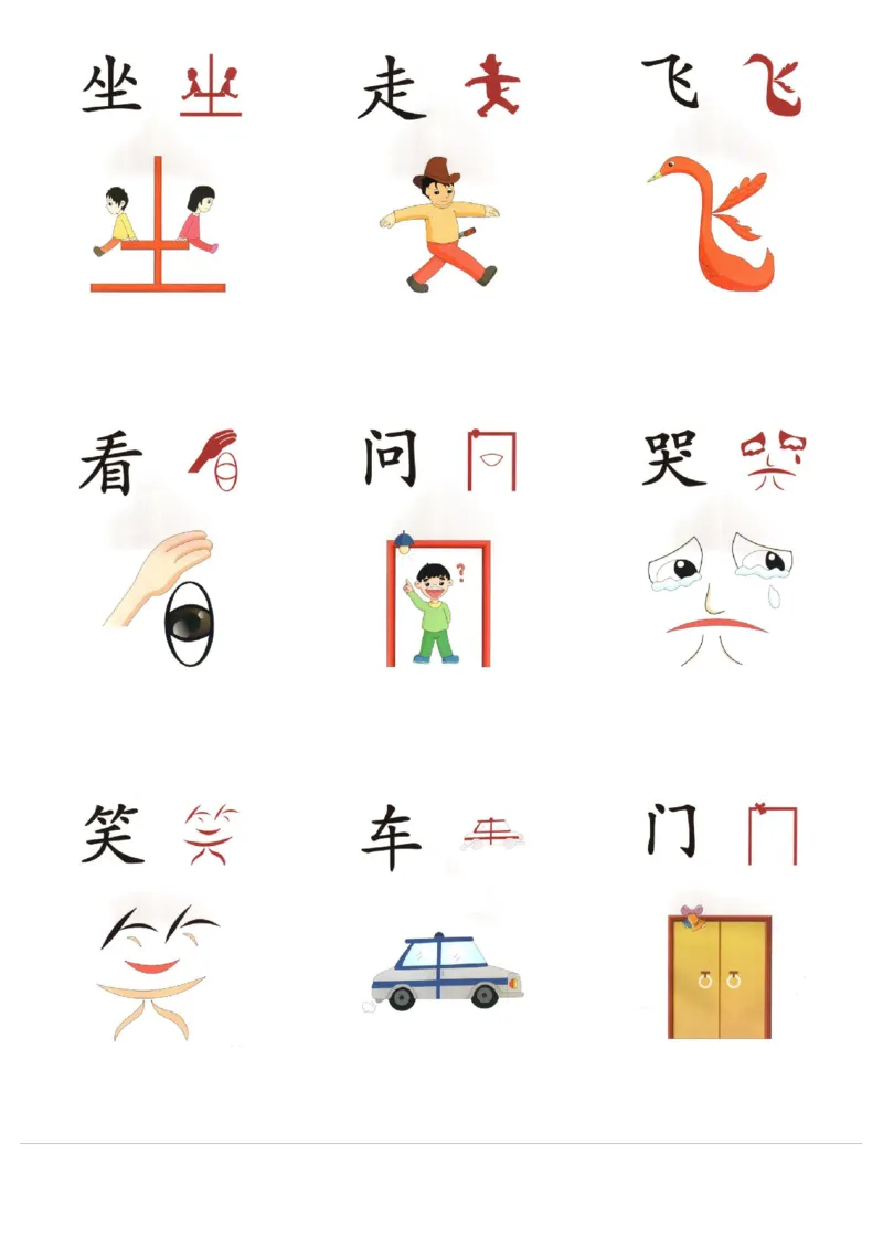 直映识字象形文字（整理版最新）_幼小语数英专项资料_幼小语文专项