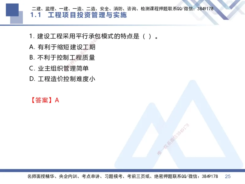 01.2026王晓丹-核心考点速记1-管理_2026年一级建造师_2026年一建管理_2026年一建管理SVIP_2026一建管理SVIP_04-冲刺串讲✿考点强化✿小灶集训_讲义