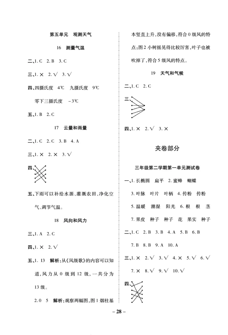 科学苏教版单元测试卷3年级下册_2024年人教版小学数学一二三四五六年级上册下册期中期末试a0747_小学全科《同步练习+精品试卷》打包下载（1-6年级单元月考期中期末试卷）_小学科学