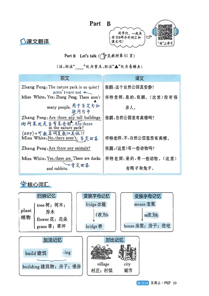 2025秋新领程英语五上知识梳理_《优翼新领程》25秋英语5年级上册（人教PEP）