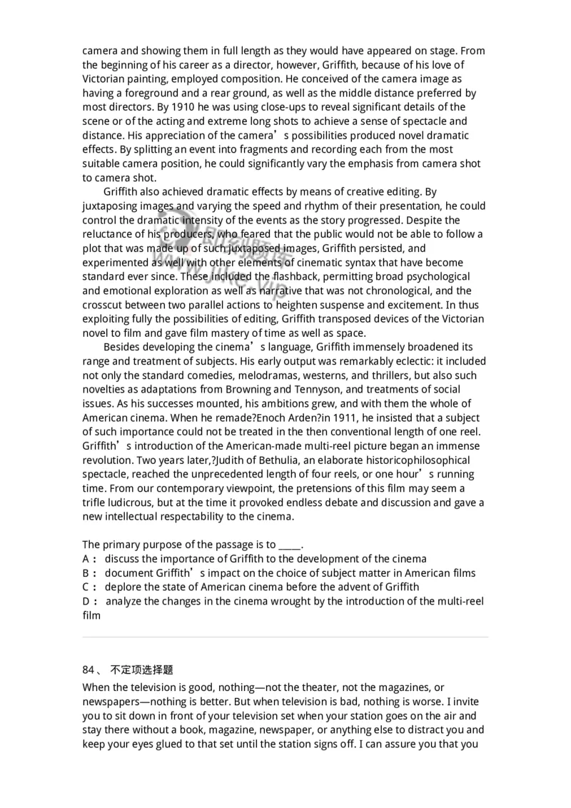 202-2025年军队文职人员招聘《英语语言文学》模拟预测2-137704_军队文职(1)_01.军队文职真题-专业课_（全）版本一（历年真题+章节练习+模拟题）_英语言文学(军队文职)_预测模拟_纯题目
