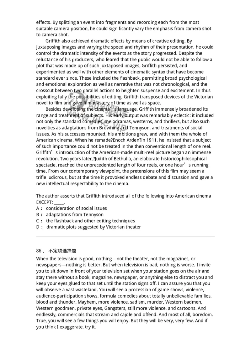 202-2025年军队文职人员招聘《英语语言文学》模拟预测2-137704_军队文职(1)_01.军队文职真题-专业课_（全）版本一（历年真题+章节练习+模拟题）_英语言文学(军队文职)_预测模拟_纯题目