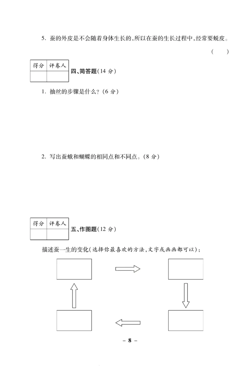 科学苏教版单元测试卷4年级下册_2024年人教版小学数学一二三四五六年级上册下册期中期末试a0747_小学全科《同步练习+精品试卷》打包下载（1-6年级单元月考期中期末试卷）_小学科学