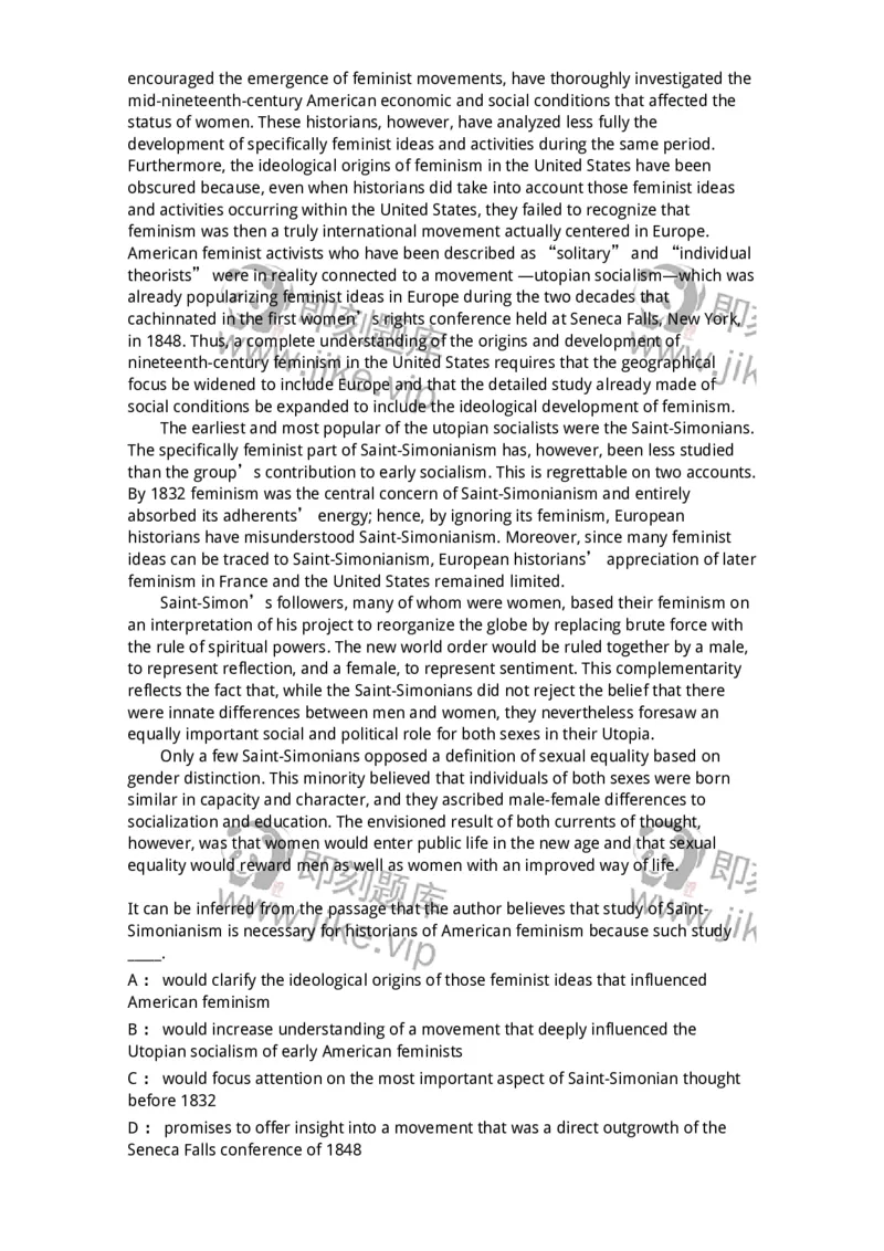 340501-阅读理解1-174339_军队文职(1)_01.军队文职真题-专业课_（全）版本一（历年真题+章节练习+模拟题）_英语言文学(军队文职)_章节练习_题目+解析