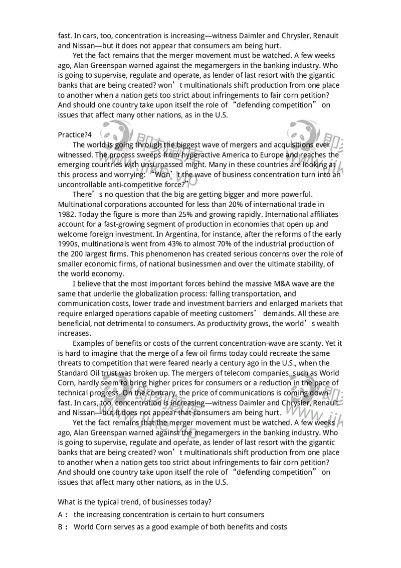 340501-阅读理解1-174339_军队文职(1)_01.军队文职真题-专业课_（全）版本一（历年真题+章节练习+模拟题）_英语言文学(军队文职)_章节练习_题目+解析