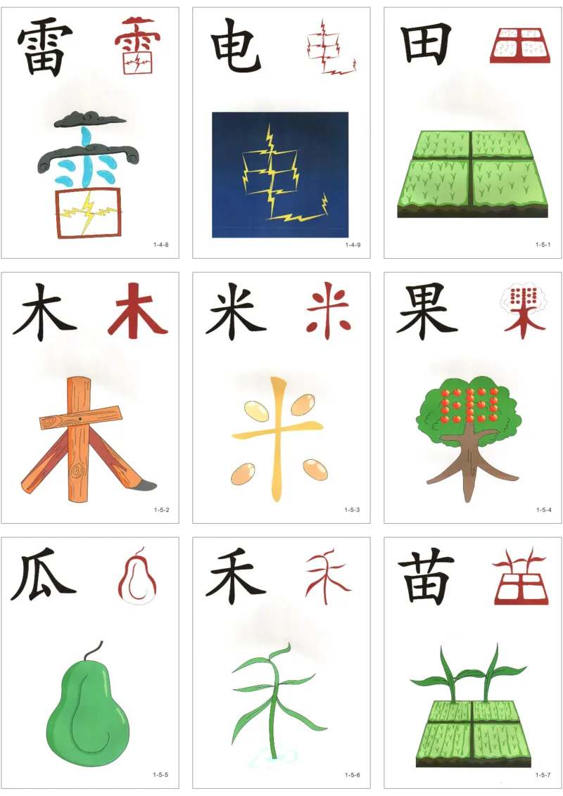 直映识字第一册3x3_幼小衔接全套_幼小衔接资料大全_幼小衔接资料1️⃣_幼小衔接语文_直映识字