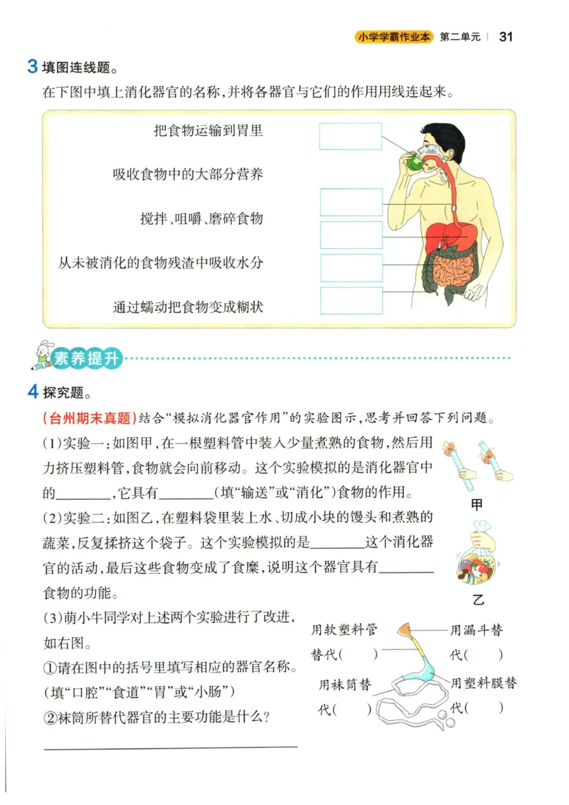 小学学霸作业本四年级上册科学教科版_2024年人教版小学数学一二三四五六年级上册下册期中期末试a0747_小学全科《同步练习+精品试卷》打包下载（1-6年级单元月考期中期末试卷）