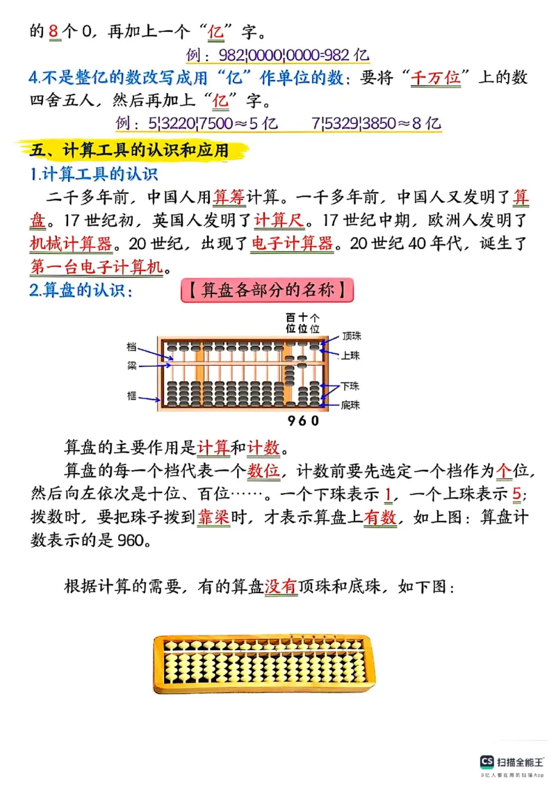 25秋四年级上册数学人教版《重点知识点归纳整理》14页_四上数学25秋
