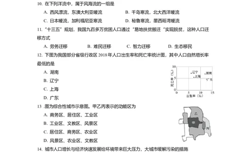 2020年高考地理试题（上海）（空白卷）_地理历年高考真题_新&middot;Word版2008-2025&middot;高考地理真题_地理（按省份分类）2008-2025_2008-2021,2025&middot;（上海）地理高考真题