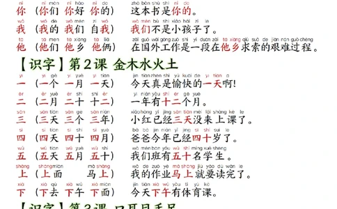 1_改版一年级上册语文组词造句_纯图版_一到六小学晨读晚默晨诵晚读_24秋一年级上册各类资料(小纸条知识点默写单)