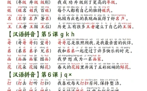 1_改版一年级上册语文组词造句_纯图版_一到六小学晨读晚默晨诵晚读_24秋一年级上册各类资料(小纸条知识点默写单)