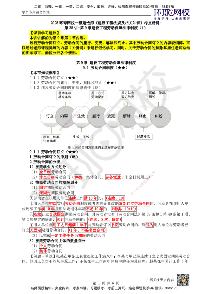39.第35讲-第9章建设工程劳动保障法律制度（1）_2026年一建法规_2025年一建法规SVIP_02-基础精讲✿高端面授✿深度强化_21-法规《考点精讲班》王丽雪、安国庆HQ_王丽雪