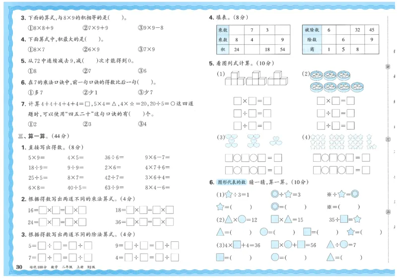 25秋王朝霞：培优100分 2数上