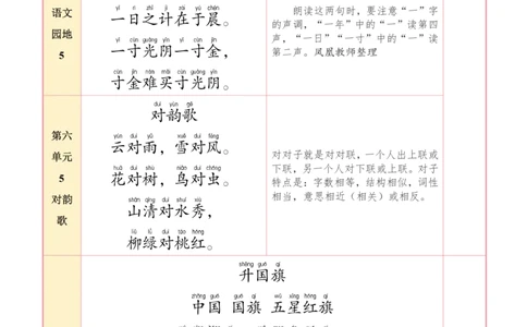 ❤25秋一语上必背内容+默写表2025年9月_1-6语文上必背和默写