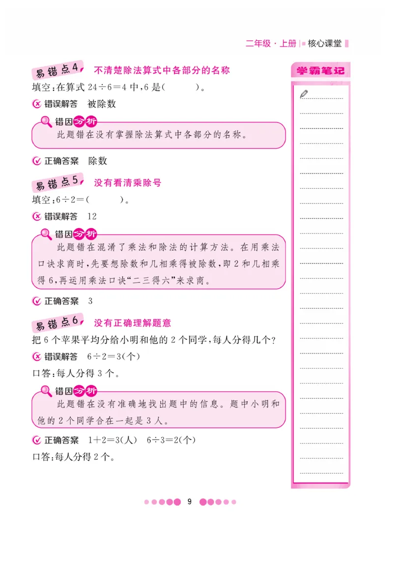 《核心课堂》2年级数学上册（冀教版）册_2024年人教版小学数学一二三四五六年级上册下册期中期末试a0747_小学全科《同步练习+精品试卷》打包下载（1-6年级单元月考期中期末试卷）