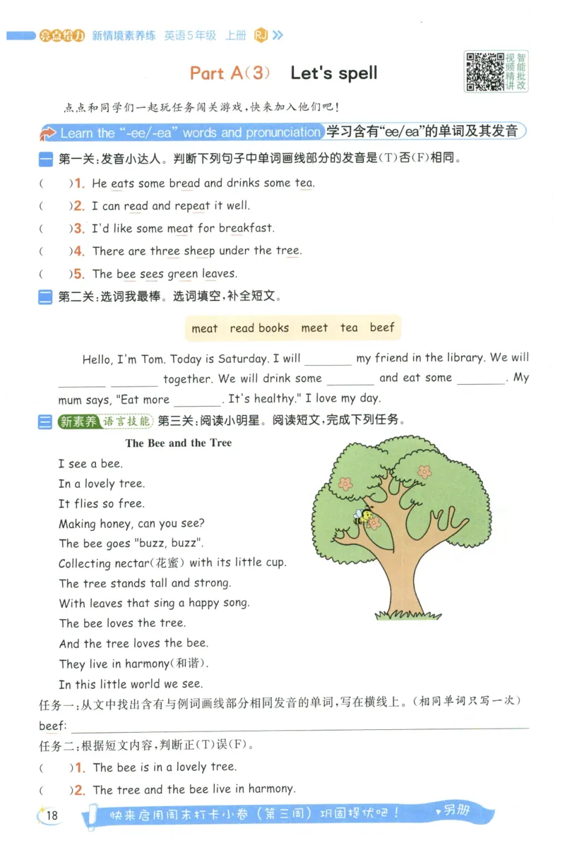 25秋 亮点给力新情境素养 英语人教版 5年级上册
