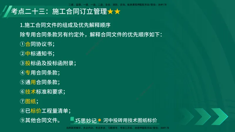 25年一建《项目管理》核心考点在线版_2026年一级建造师_2026年一建管理_2025年一建管理SVIP_04-冲刺串讲✿考点强化✿小灶集训_20-管理《核心考点狙击》张老师YL_讲义