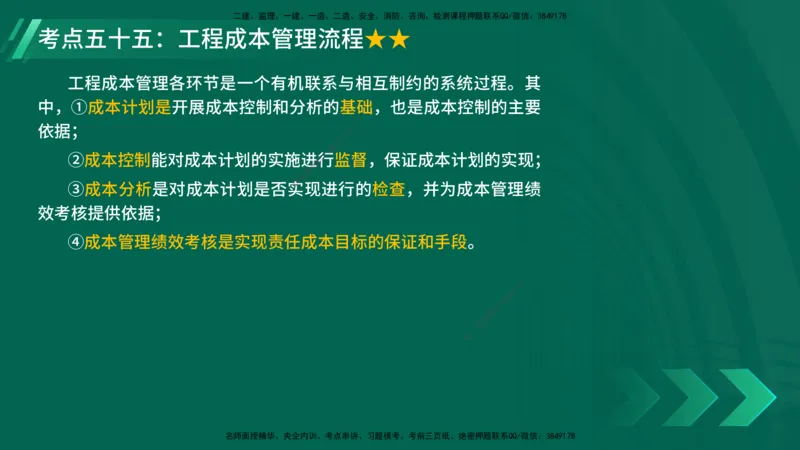 25年一建《项目管理》核心考点在线版_2026年一级建造师_2026年一建管理_2025年一建管理SVIP_04-冲刺串讲✿考点强化✿小灶集训_20-管理《核心考点狙击》张老师YL_讲义