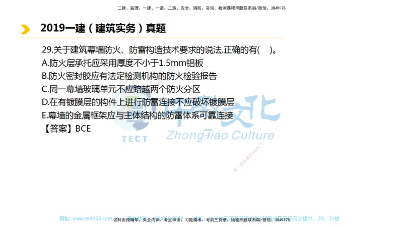 01.一建建筑-2019年真题解析-讲义_2026年一级建造师_2026年一建建筑_2025年一建建筑SVIP_03-习题精析✿实战特训✿模考通关_24-建筑《真题解析班》名师ZJ_课程讲义
