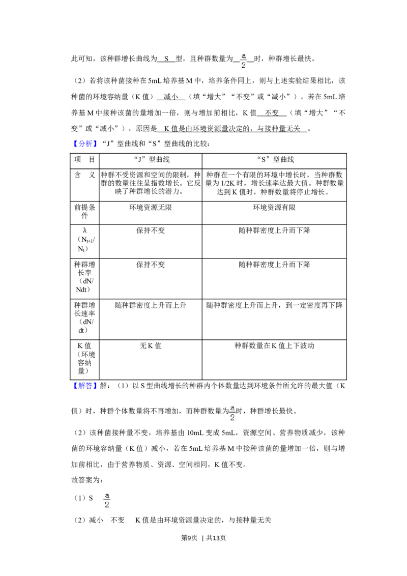 2019年高考生物试卷（新课标Ⅲ）（解析卷）_生物历年高考真题_新&middot;Word版2008-2025&middot;高考生物真题_生物（按年份分类）2008-2025_2019&middot;高考生物真题