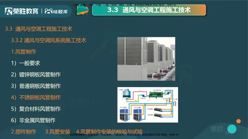 3.3通风与空调工程施工技术1（PPT版）_2026年一级建造师_2026年一建机电_2025年一建机电SVIP_02-基础精讲✿高端面授✿深度强化_12-机电《教材精讲班》王峰RS推荐_讲义