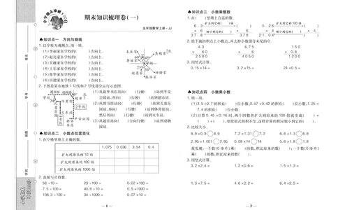 聚优《期末冲刺100分》五年级上册数学冀教版_2024年人教版小学数学一二三四五六年级上册下册期中期末试a0747_小学全科《同步练习+精品试卷》打包下载（1-6年级单元月考期中期末试卷）