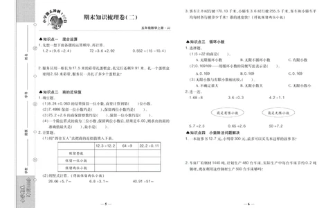 聚优《期末冲刺100分》五年级上册数学冀教版_2024年人教版小学数学一二三四五六年级上册下册期中期末试a0747_小学全科《同步练习+精品试卷》打包下载（1-6年级单元月考期中期末试卷）