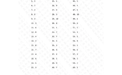10以内减法第61-80篇答案_小学数学口算竖式脱式计算应用题一二三四五六年级上下册电_小学数学口算题库电子版（1-6）_小学数学口算一年级_口算题适合1年级(含答案）