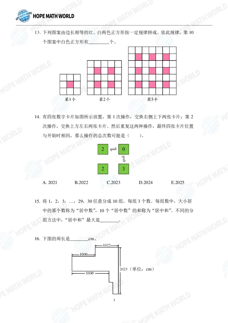 2024年3年级完整版_希望杯IHC
