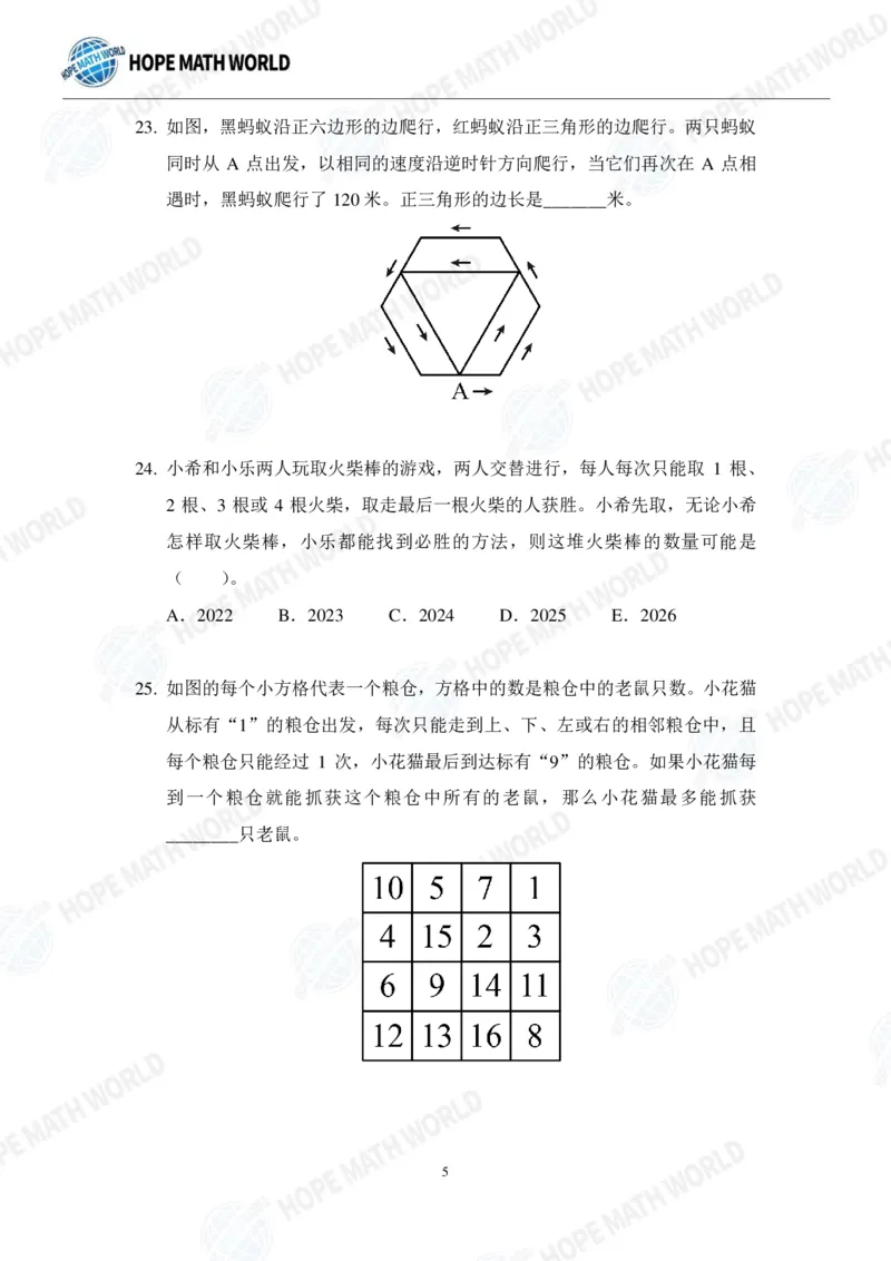 2024年3年级完整版_希望杯IHC