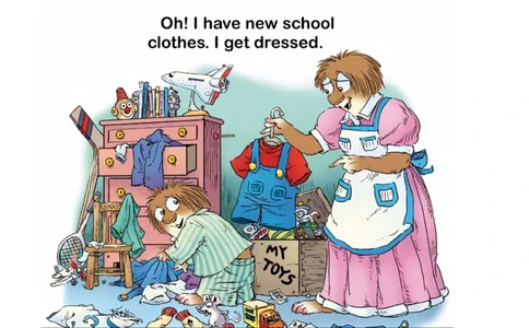 07.FirstDayofSchool_Frank（小毛怪）老师爆笑阅读单词课（50个故事3000词）_小炸毛爆笑故事单词课课件