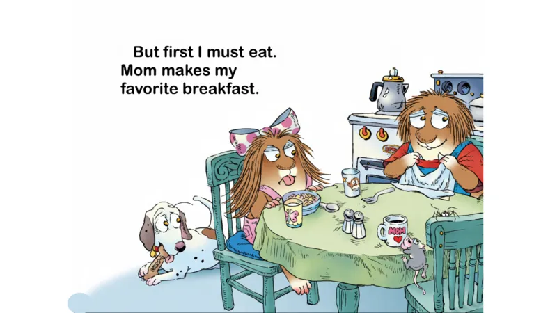 07.FirstDayofSchool_Frank（小毛怪）老师爆笑阅读单词课（50个故事3000词）_小炸毛爆笑故事单词课课件