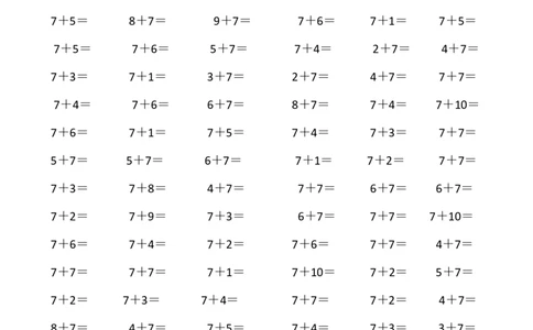 1_一年级口算26份（进位加法）4_一年级上下册资料_一年级上册小红书同款资料_一年级(1)