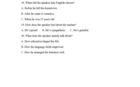 2018年高考英语试卷（新课标Ⅰ卷）（空白卷）_英语历年高考真题_新&middot;PDF版2008-2025&middot;高考英语真题_英语（按省份分类）2008-2025_2012-2025&middot;（江西）英语高考真题