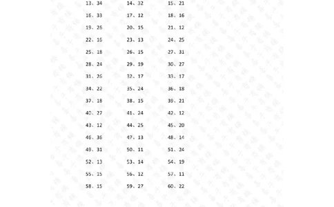 150以内&divide;1位第21~40篇答案_小学数学口算竖式脱式计算应用题一二三四五六年级上下册电_小学数学口算题库电子版（1-6）_小学数学口算三年级_口算题适合3年级
