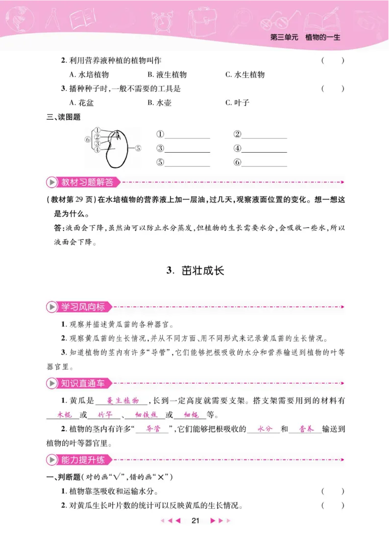 夺冠新课堂三年级下册科学大象版_2024年人教版小学数学一二三四五六年级上册下册期中期末试a0747_小学全科《同步练习+精品试卷》打包下载（1-6年级单元月考期中期末试卷）_小学科学