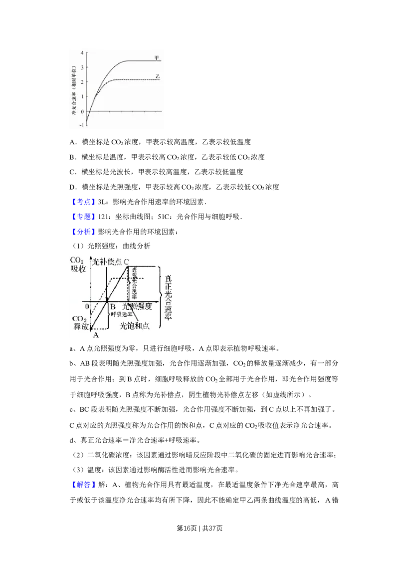 2018年高考生物试卷（江苏）（解析卷）_生物历年高考真题_新&middot;Word版2008-2025&middot;高考生物真题_生物（按年份分类）2008-2025_2018&middot;高考生物真题